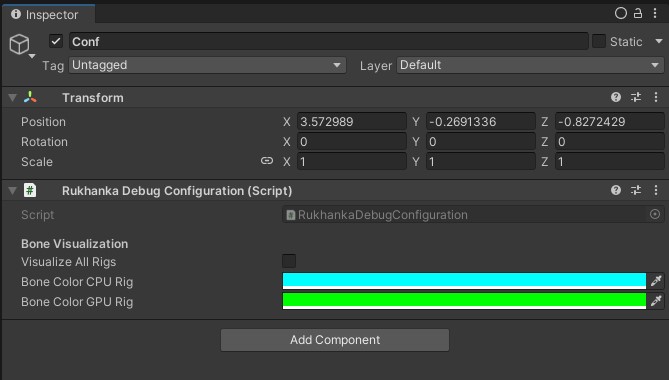 Rukhanka Debug Config